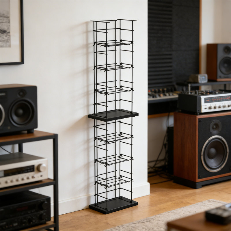 Wrought Studio™ CD Tower Media Rack, Holds 176 Cds, For Dvds